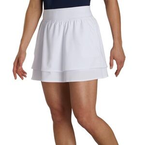 FootJoy - Lightweight Woven Skort Women - White - XS - Golf - shorts - pockets
